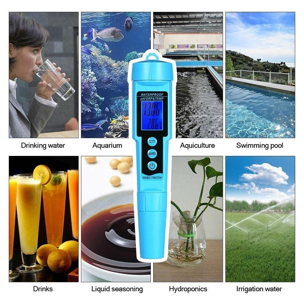 3 in 1 pH,ORP,TEMP Meter Water Detector Multi-function Quality Monitor Tester Image 5