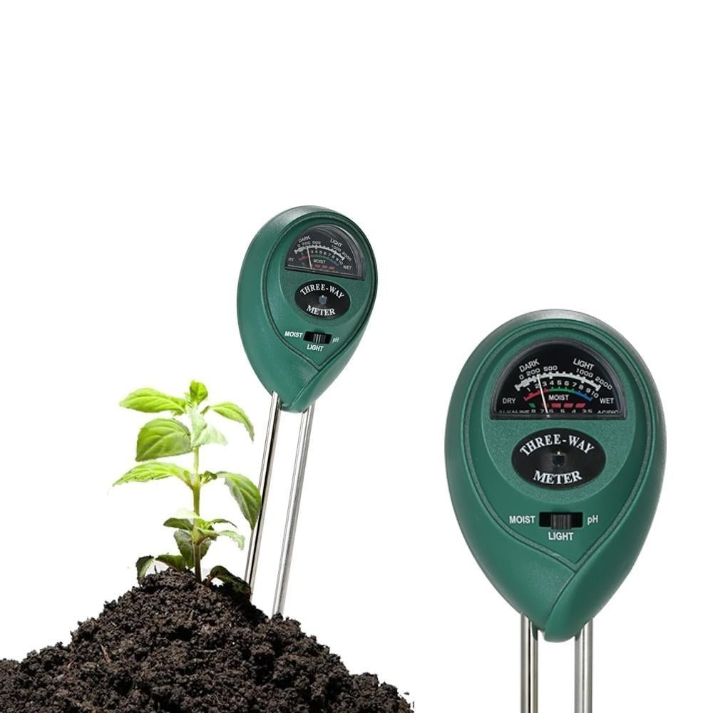 3-in-1 Multi-functional Soil Tester Moisture Meter PH Sunlight Intensity Image 2