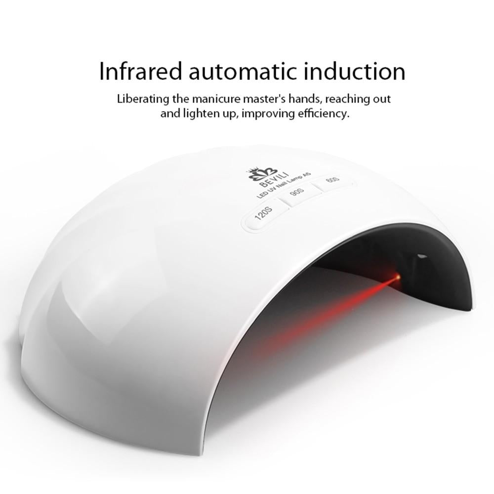 36W LED Nail Lamp Fingernail Toenail Gel Curing Nail Dryer Image 3