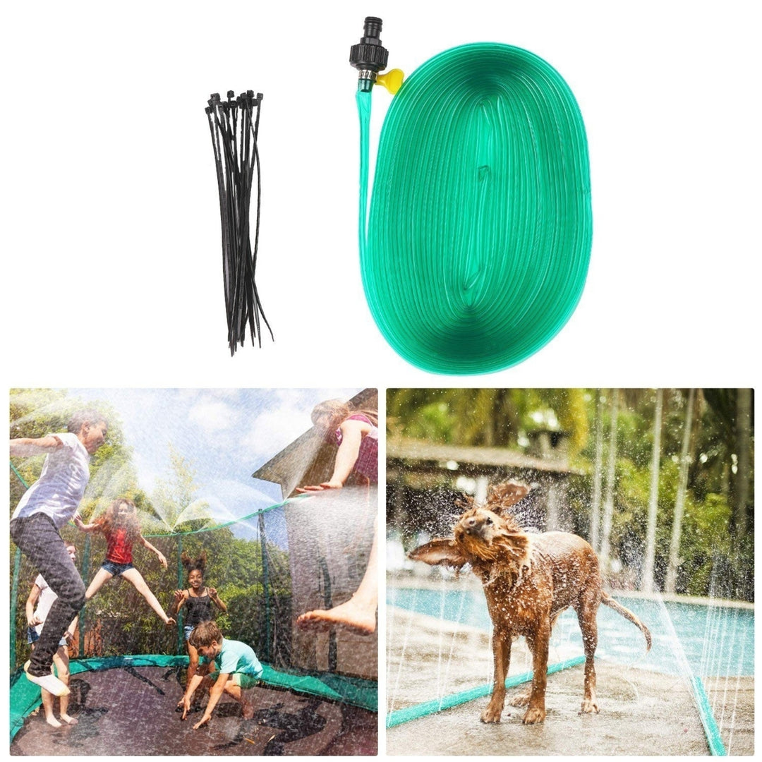 39-feet Trampoline Sprinkler Pipe Water 12 Meters with Connector Flexible PVC Lawn Spray Image 2