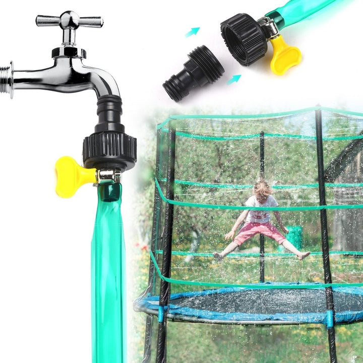 39-feet Trampoline Sprinkler Pipe Water 12 Meters with Connector Flexible PVC Lawn Spray Image 3