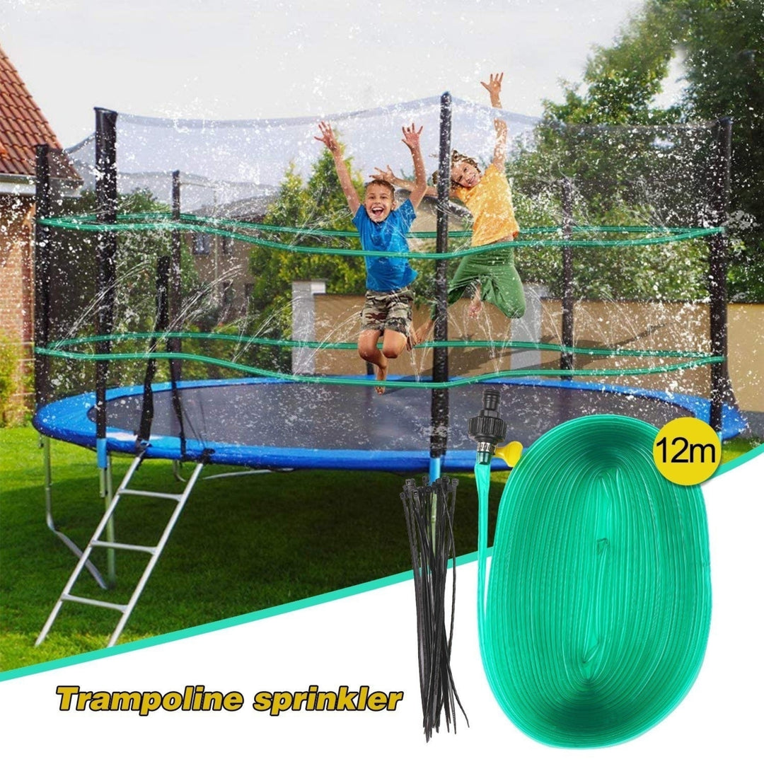 39-feet Trampoline Sprinkler Pipe Water 12 Meters with Connector Flexible PVC Lawn Spray Image 4