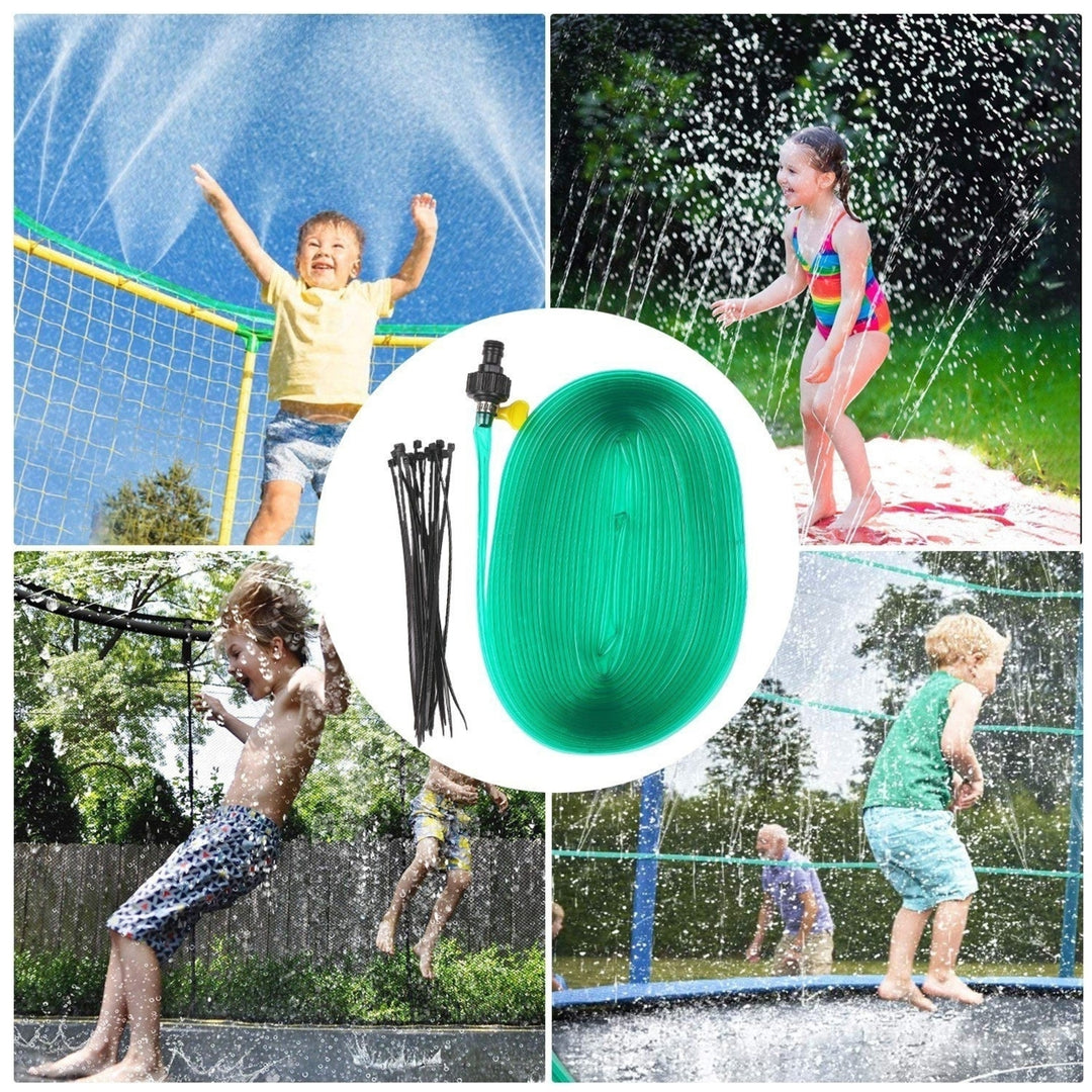 39-feet Trampoline Sprinkler Pipe Water 12 Meters with Connector Flexible PVC Lawn Spray Image 6