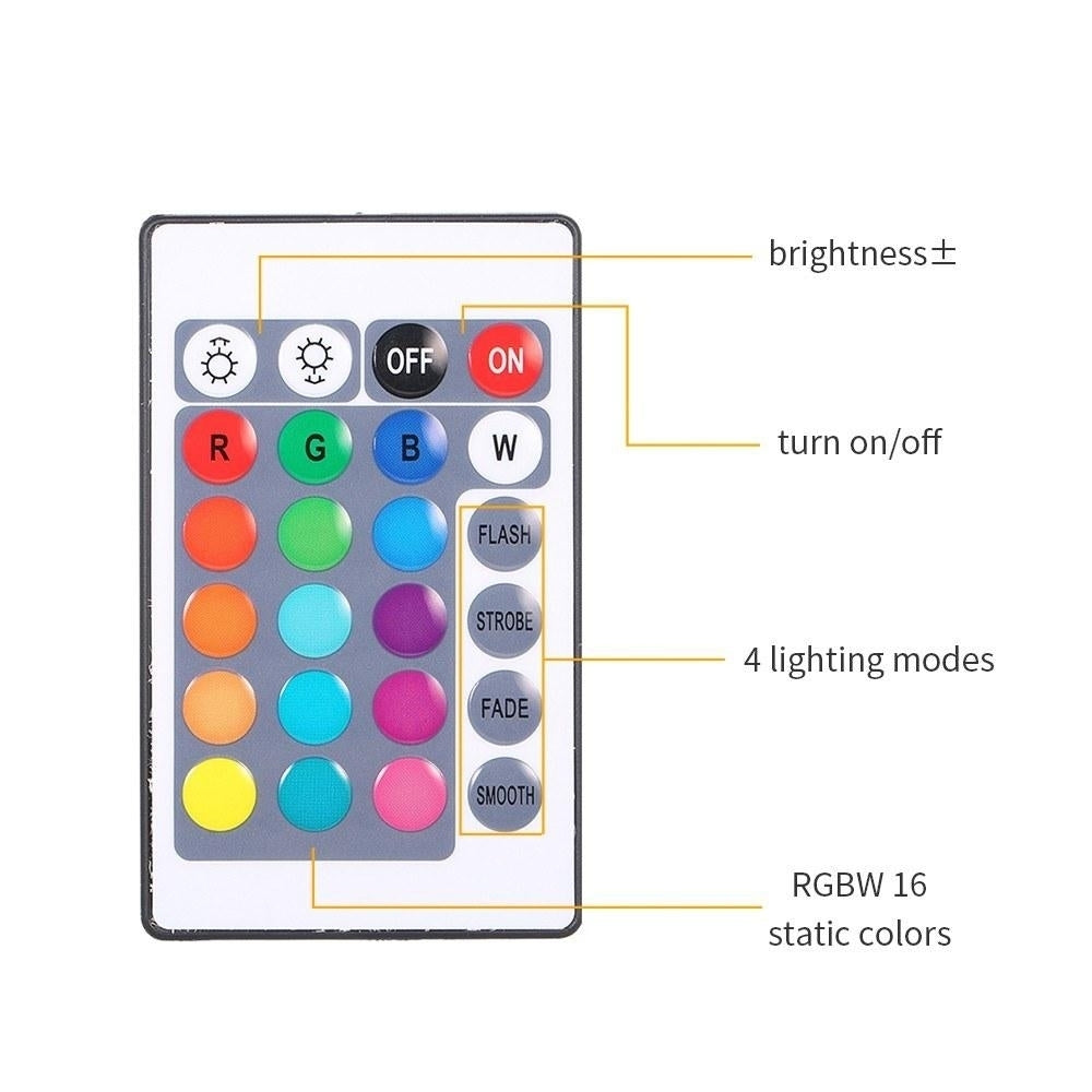 3D Print Moon Lamp with Wood Stand Remote and Touching Control Image 5