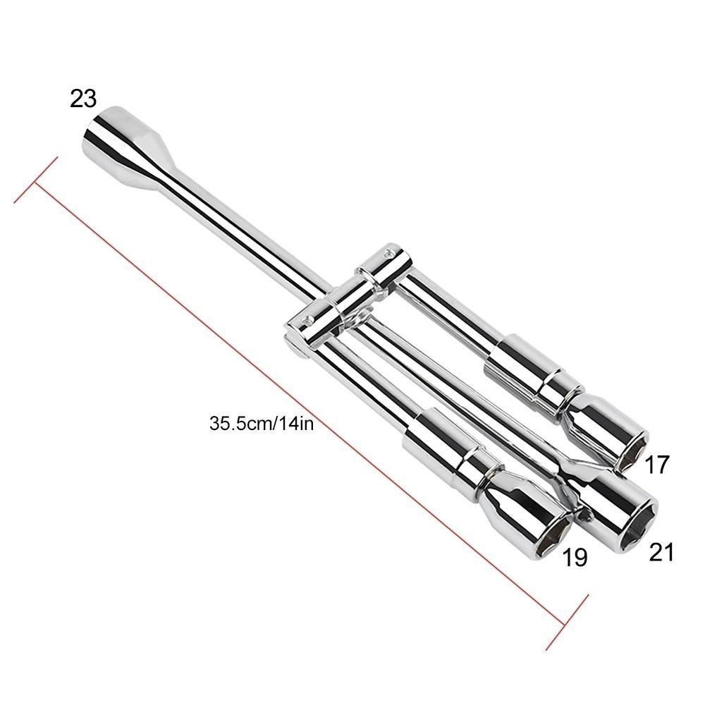 4 Way Wheel Cross Wrench Folding Car Tyre Repair Tools 17 19 21 23mm Image 8