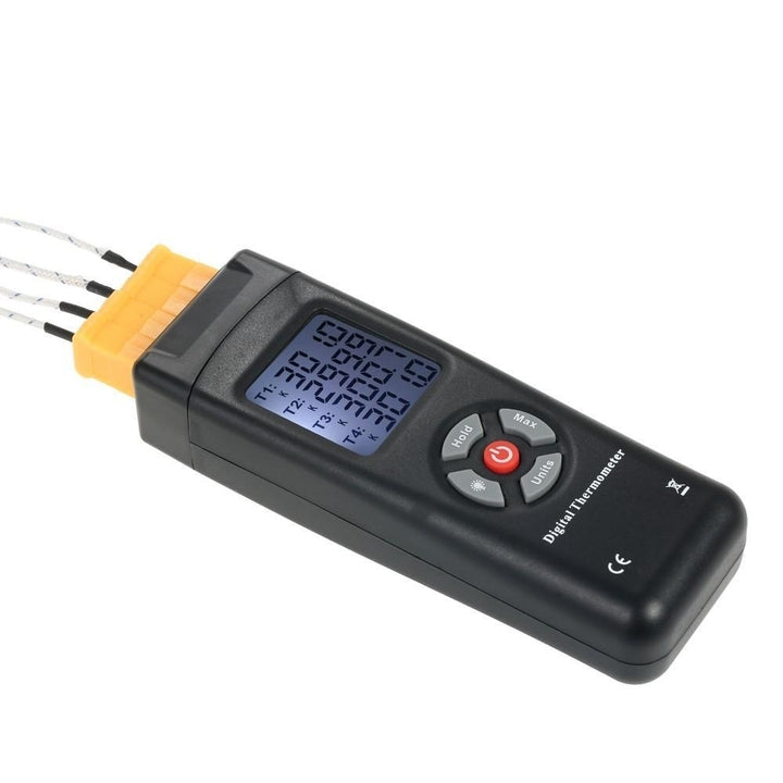 4-Channel K-Type Digital LCD Thermometer Thermocouple Sensor -50~1350 C,-58~2462 F Data Hold Function Image 6