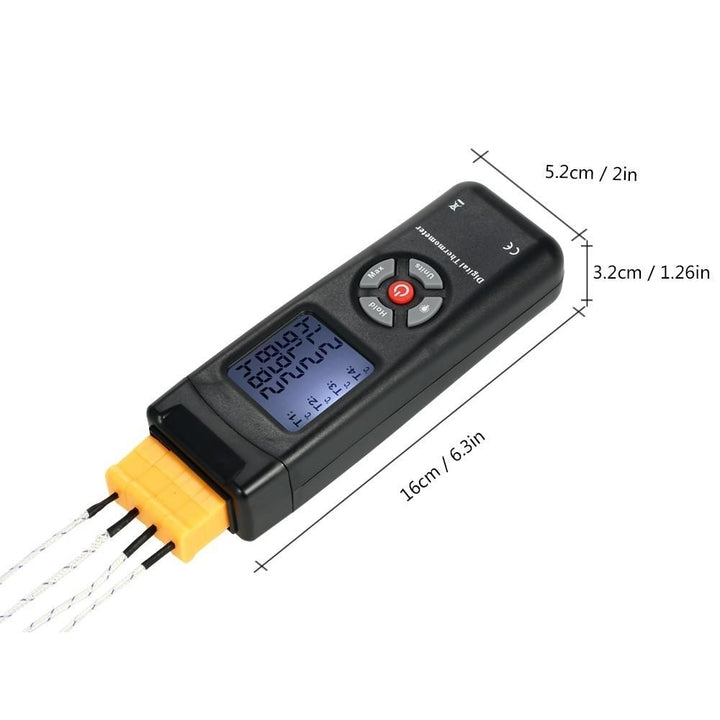 4-Channel K-Type Digital LCD Thermometer Thermocouple Sensor -50~1350 C,-58~2462 F Data Hold Function Image 7