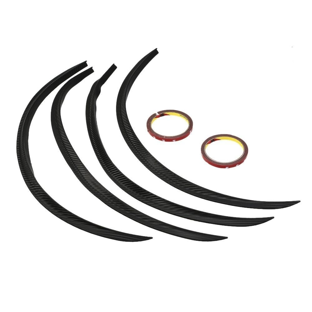 4PCS Carbon Fiber Car Wheel Eyebrow Image 2