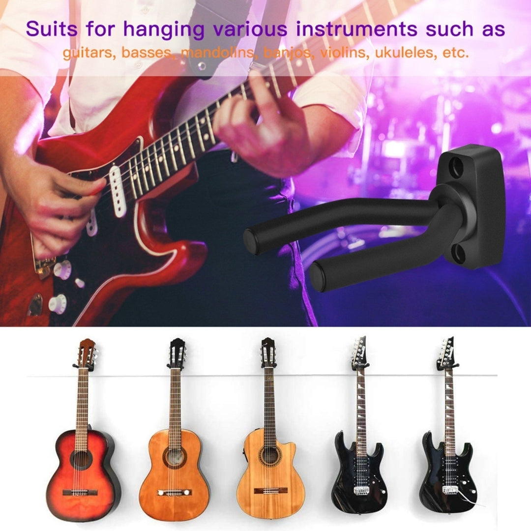 4Pcs Guitar Hangers Wall Mount Holder Ukulele Bass Support Display Image 5