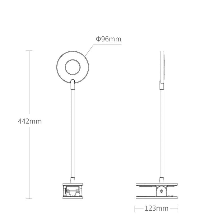 5W USB Rechargeable Clip Desk LED Lamp Eye Protection Reading Light Image 12