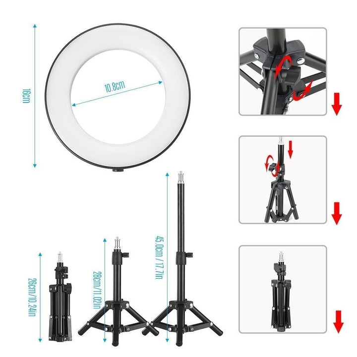 6 Inch Desktop Mini LED Ring Light Image 7