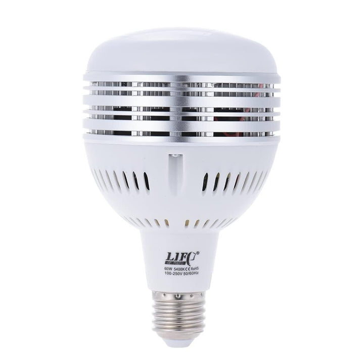 60W LED Daylight Balanced E27 5400K Light Bulb Studio Modeling Lamp for Photography Video Lighting 100~250V Image 1