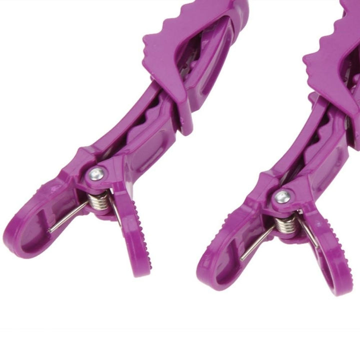 6Pcs Sectioning Clips Clamps Hairdressing Salon Hair Grip Crocodile DIY Accessories Hairpins Plastic Image 3