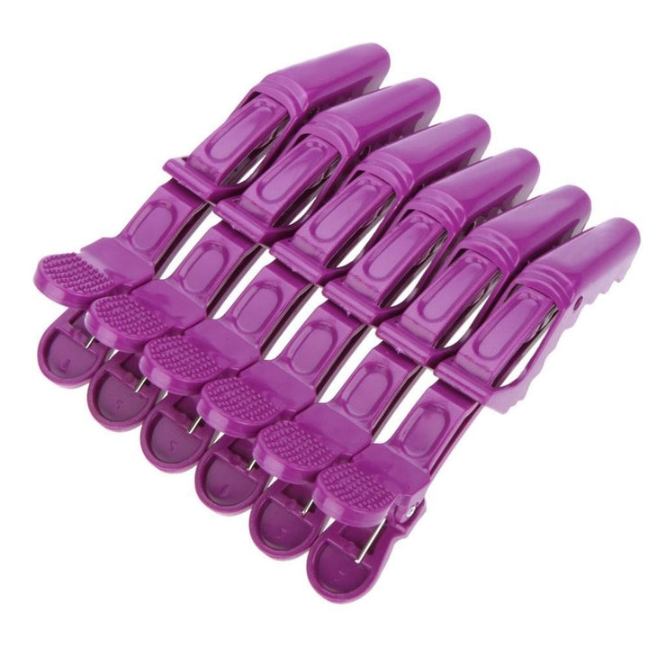 6Pcs Sectioning Clips Clamps Hairdressing Salon Hair Grip Crocodile DIY Accessories Hairpins Plastic Image 6