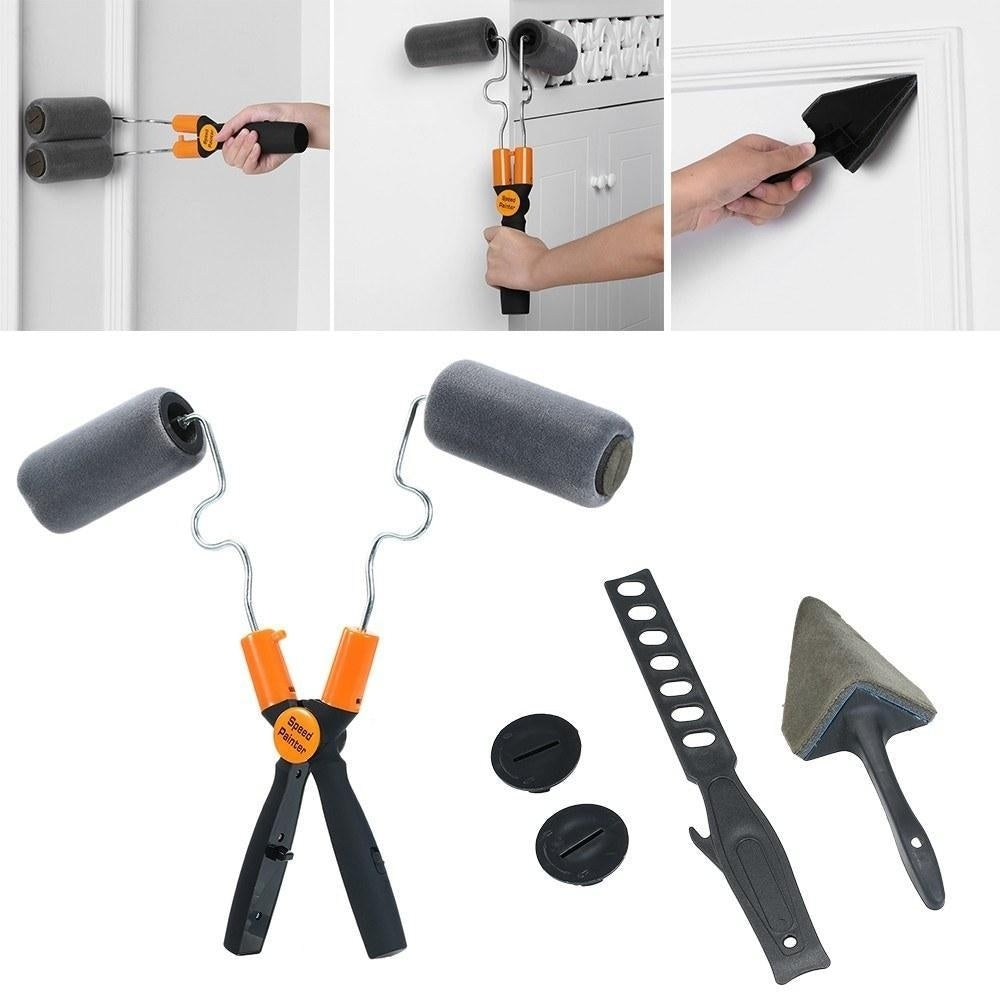 Adjustable Double-Sided Multi-Function Paint Brush DIY Graining Tool for Wall D cor Image 4