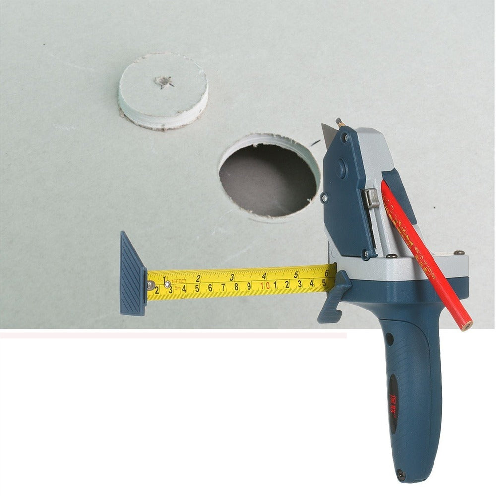 All-in-one Gypsum Board Cutting Tool with Measuring Tape and Utility Knife Mark Cut Drywall Image 5