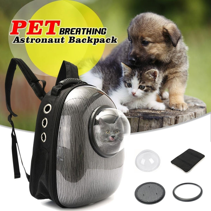 Astronaut Space Capsule Pet Backpack Carrier Transparent Breathable Travel Small Dog Cat Bag Image 8