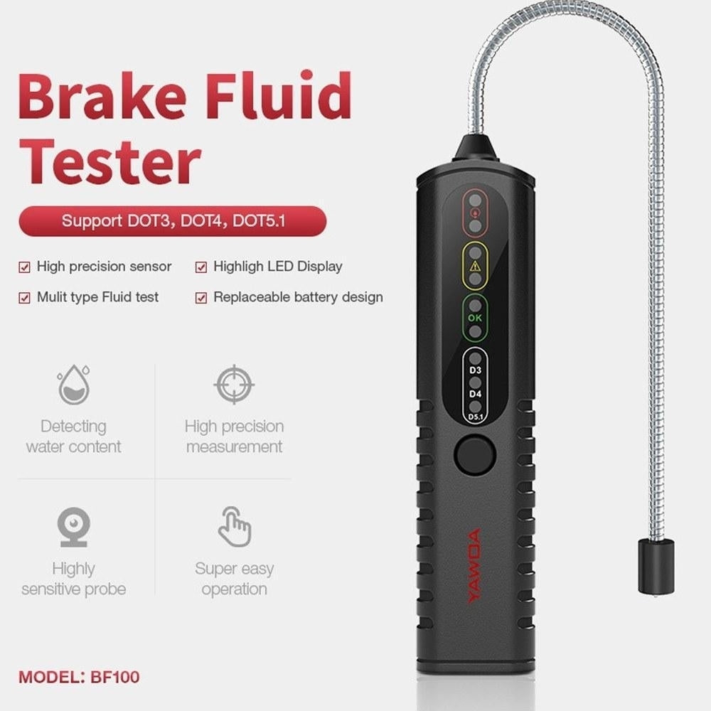 Automobile Brake Oil Detector Testing Pen Water Fluid Tester Universal LED Indicator Tool Image 10