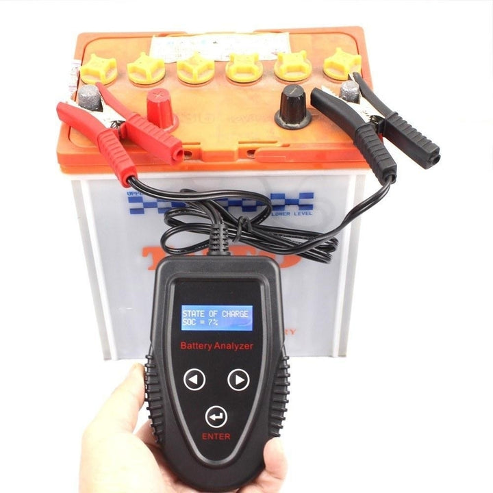 Automotive Digital Car Battery Tester Cranking System Charging Diagnostic Tool Gel 12V Image 3