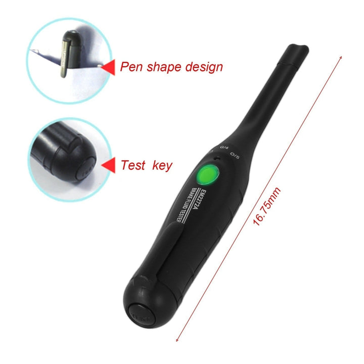 Brake Fluid Tester Pen Auto Diagnostic Testing Tool For DOT 3 DOT4 and 5 with 1 LED Indicator Image 6