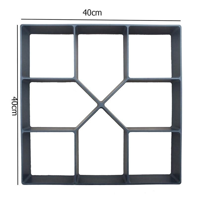 Manually Paving Cement Brick Concrete Molds DIY Plastic Path Maker Mold Garden Stone Road Decoration Image 8