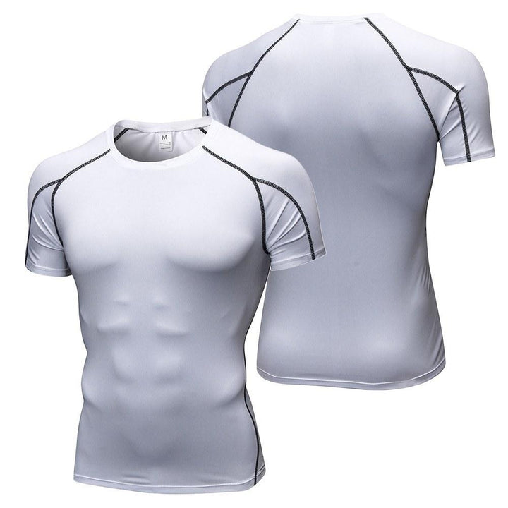 Men Short Sleeve Compression Shirt Pack of 3 Image 5