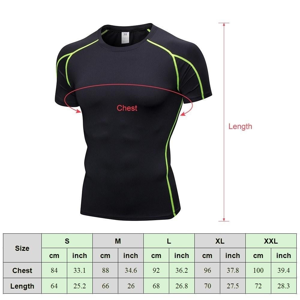 Men Short Sleeve Compression Shirt Pack of 3 Image 7