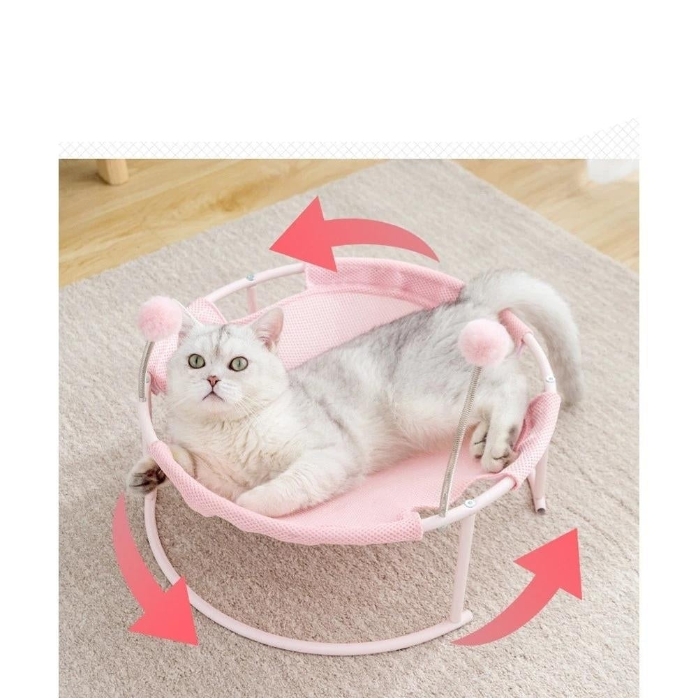 Mesh Cats Hammock Bed Breathable for Kittens Image 7