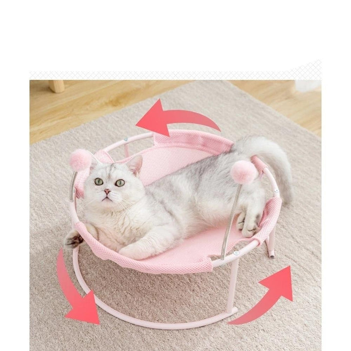 Mesh Cats Hammock Bed Breathable for Kittens Image 7