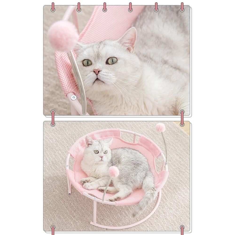 Mesh Cats Hammock Bed Breathable for Kittens Image 9