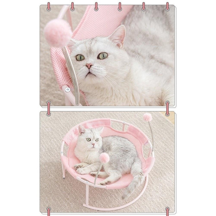 Mesh Cats Hammock Bed Breathable for Kittens Image 9