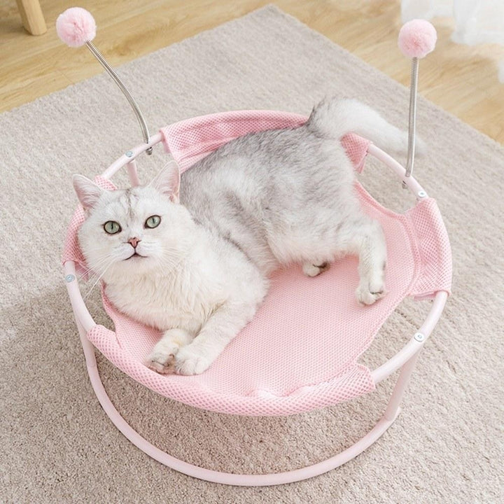 Mesh Cats Hammock Bed Breathable for Kittens Image 11