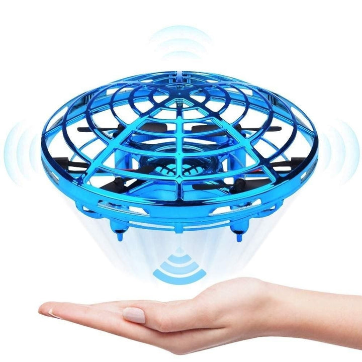 Mini Drone Hand Operated Helicopter Quadrocopter Infrared Induction Aircraft Flying Ball Toys For Kids Image 2