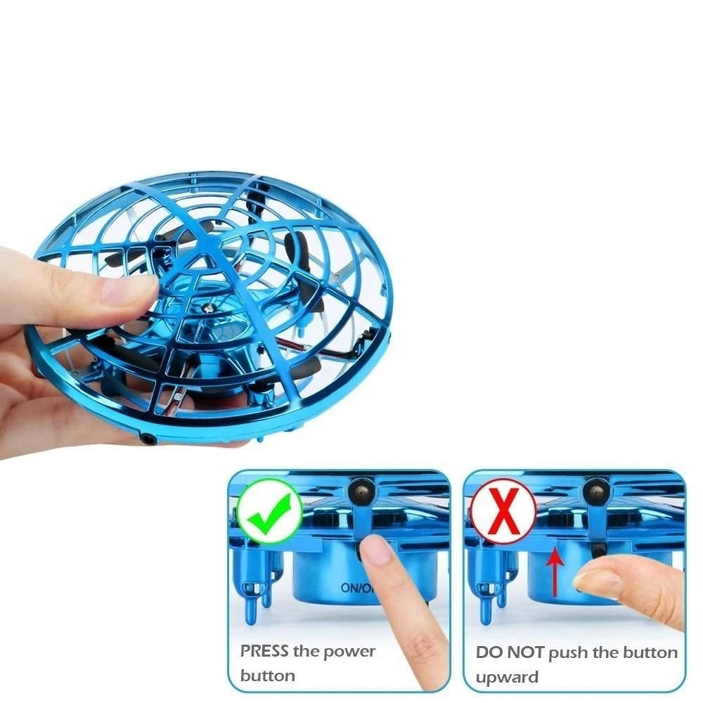 Mini Drone Hand Operated Helicopter Quadrocopter Infrared Induction Aircraft Flying Ball Toys For Kids Image 6