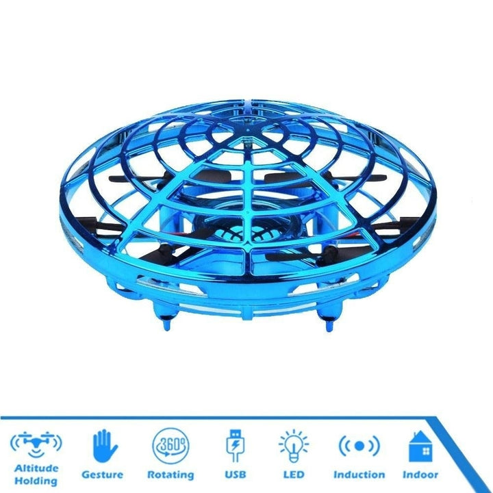 Mini Drone Hand Operated Helicopter Quadrocopter Infrared Induction Aircraft Flying Ball Toys For Kids Image 9