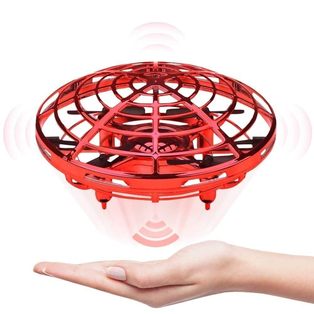 Mini Drone Hand Operated Helicopter Quadrocopter Infrared Induction Aircraft Flying Ball Toys For Kids Image 11