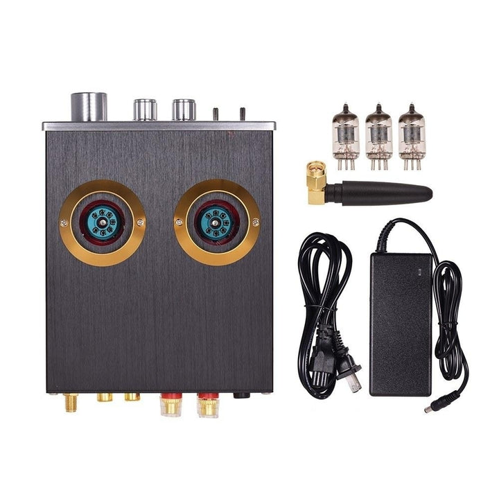 Mini HiFi Digital Audio Power Amplifier Stereo Amp with Dual 6J2 Vacuum Tubes 100W(50W2) Image 3