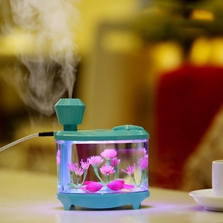 Mini USB Powered Fish Aquarium Lamp Humidifier Image 3