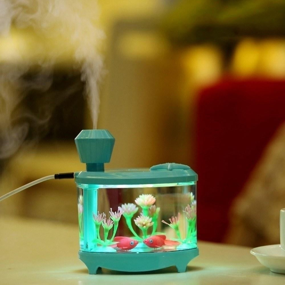 Mini USB Powered Fish Aquarium Lamp Humidifier Image 4