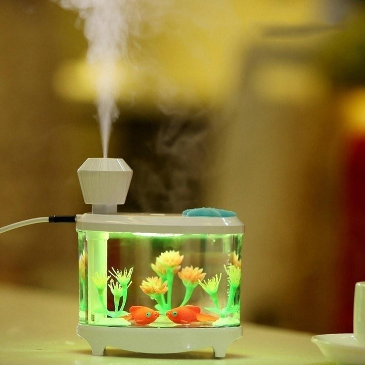 Mini USB Powered Fish Aquarium Lamp Humidifier Image 5