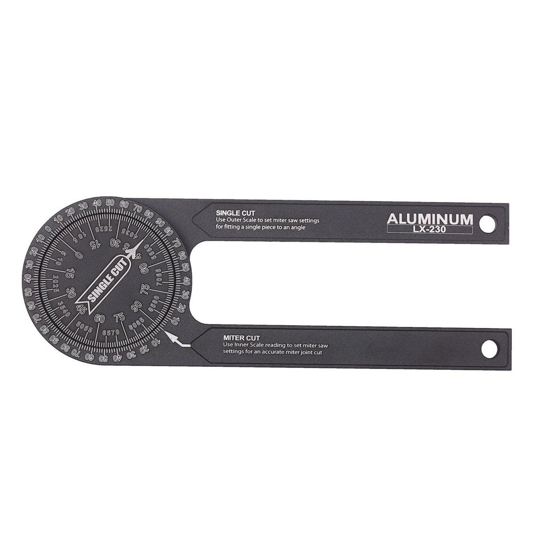 Miter Saw Protractor Angle Measuring Transfer Rule Gauge for Carpenters ABS Metric Ruler Image 2