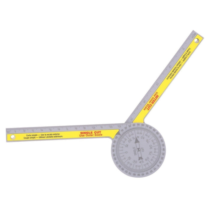 Miter Saw Protractor Angle Measuring Transfer Rule Gauge for Carpenters ABS Metric Ruler Image 3