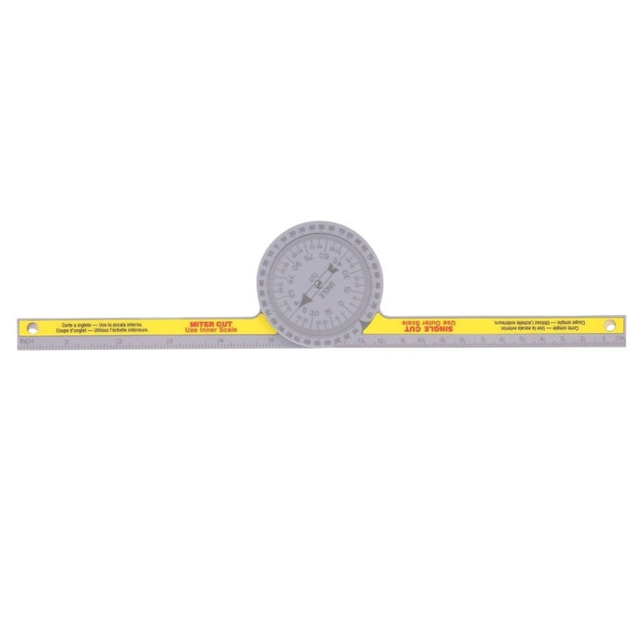 Miter Saw Protractor Angle Measuring Transfer Rule Gauge for Carpenters ABS Metric Ruler Image 5