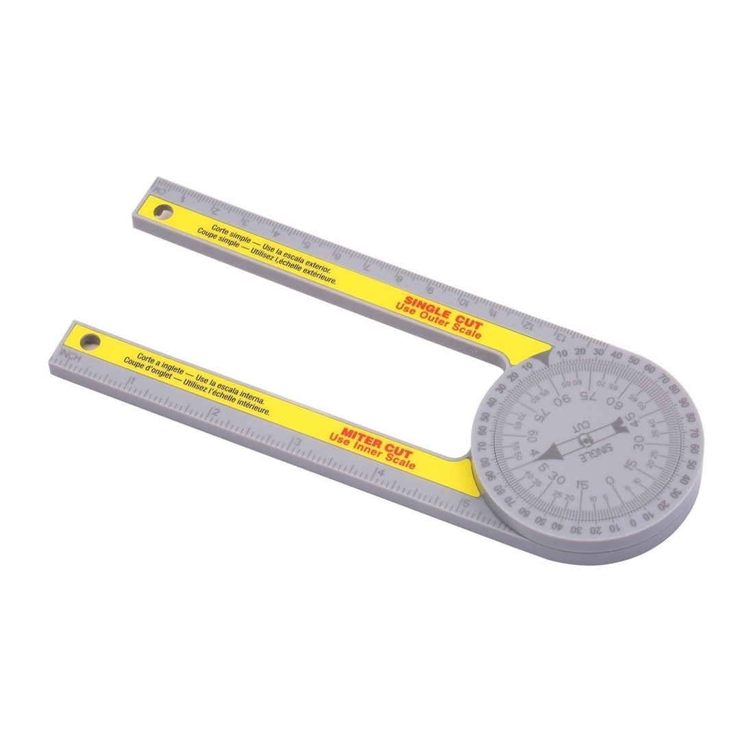 Miter Saw Protractor Angle Measuring Transfer Rule Gauge for Carpenters ABS Metric Ruler Image 12