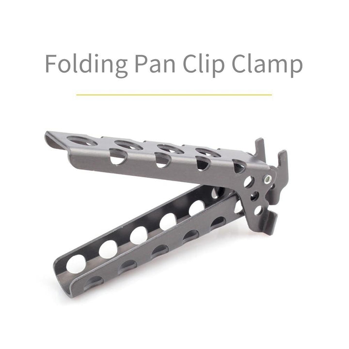 Pan Handler Pot Lifter Holder Gripper Clip Clamp Camping Cookware Hot Dish Image 10