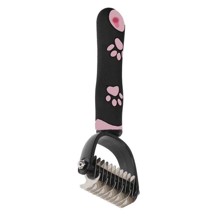 Pet Grooming Tool - Double Side Dematting Comb Remove Undercoat Mats Tangles Shedding Brushes Image 3