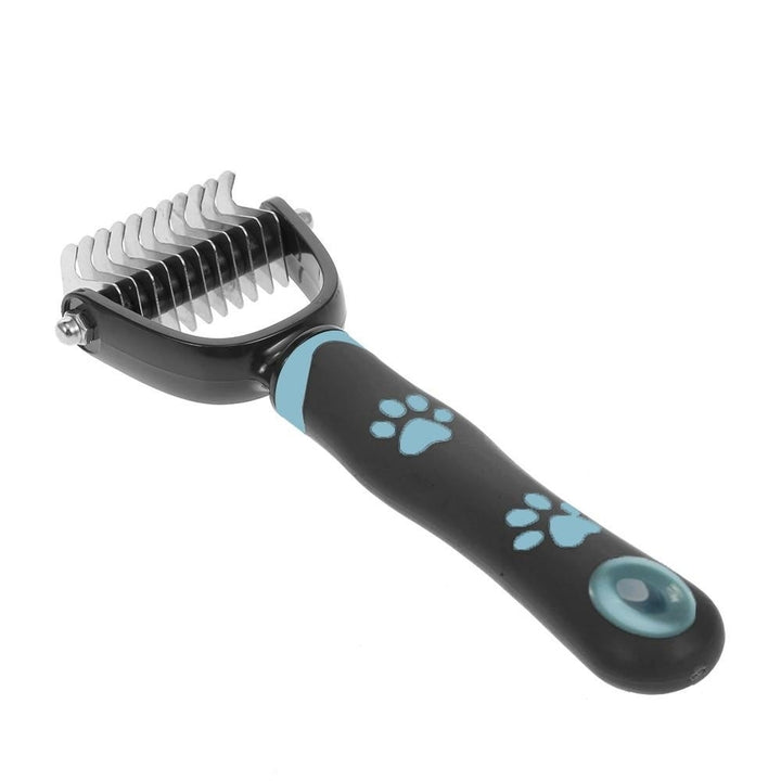 Pet Grooming Tool - Double Side Dematting Comb Remove Undercoat Mats Tangles Shedding Brushes Image 4