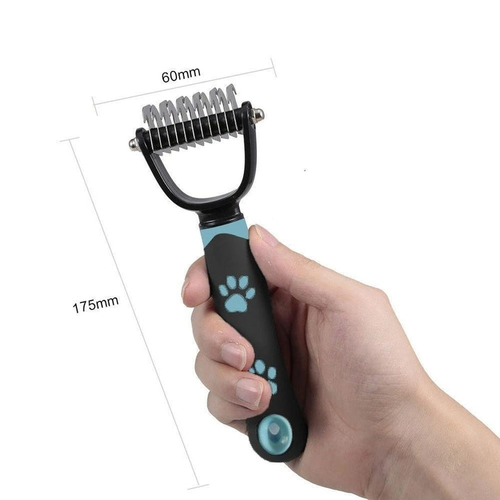 Pet Grooming Tool - Double Side Dematting Comb Remove Undercoat Mats Tangles Shedding Brushes Image 5