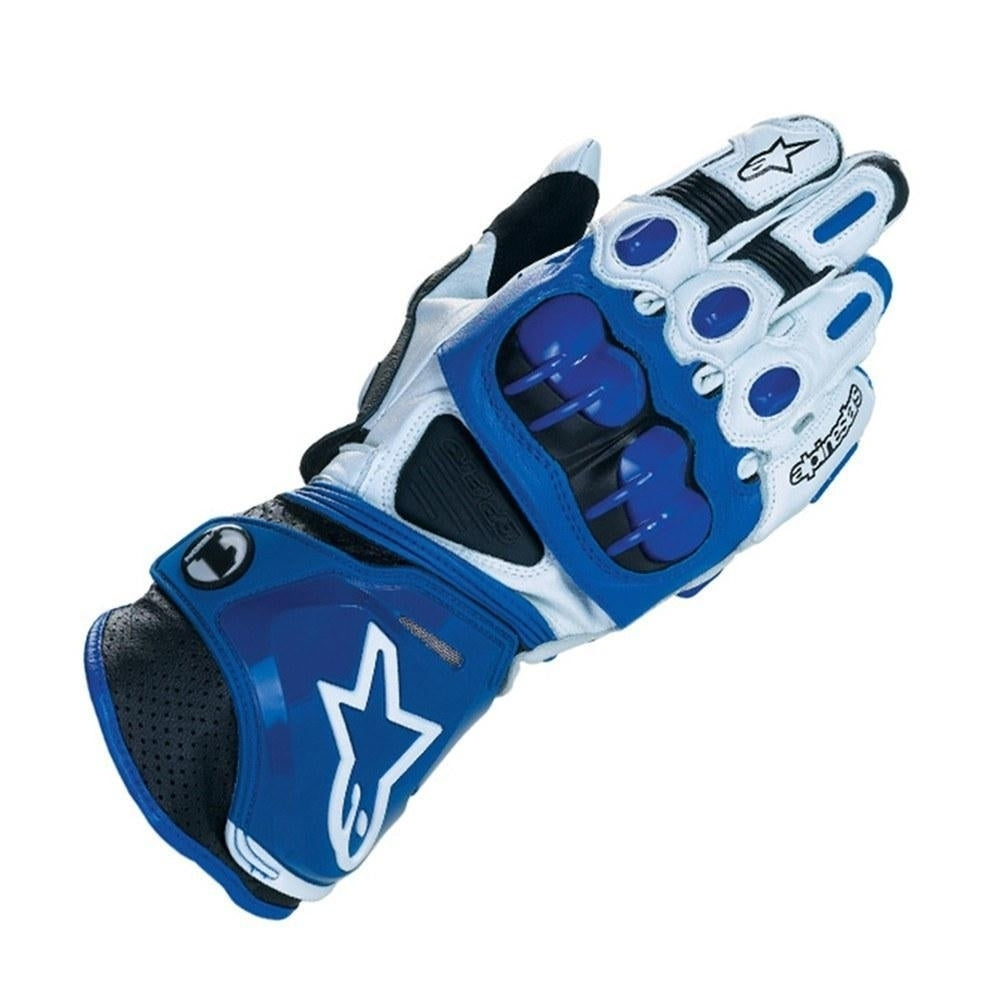 Racing Henuine Leather Motorbike Gloves Image 1