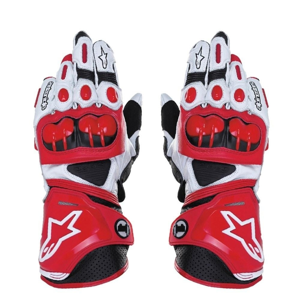 Racing Henuine Leather Motorbike Gloves Image 2